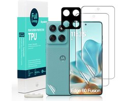 Ibywind voor Motorola Edge 60 Fusion 5G Screen Protector 6,67", 2 pack Flexibele TPU Film, met 1Pc Camera Lens - ShopVlot