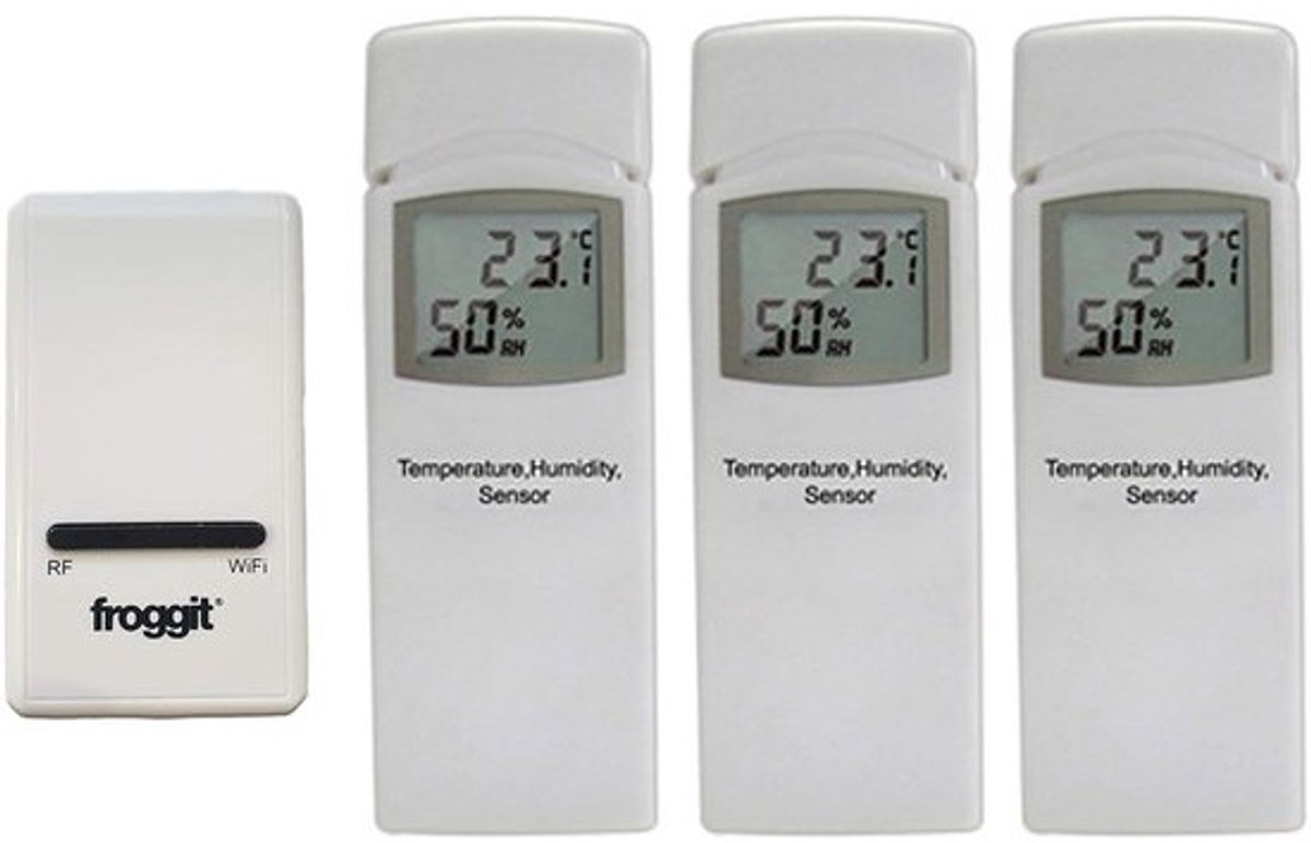 Weerstation Dongle - Meetstation Data - Lokale Weerdata - Internet Verbinding - 3 Sensoren - Wit