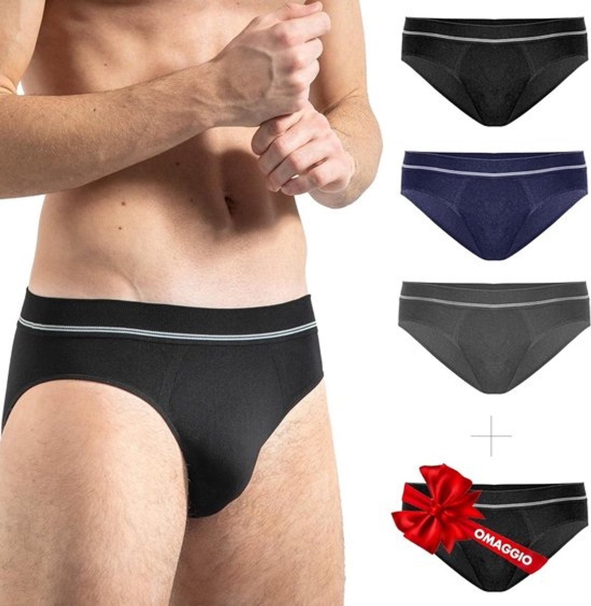 3-Pack Microvezel Herenslips naadloos en ademend - Zacht & Comfortabel Ondergoed