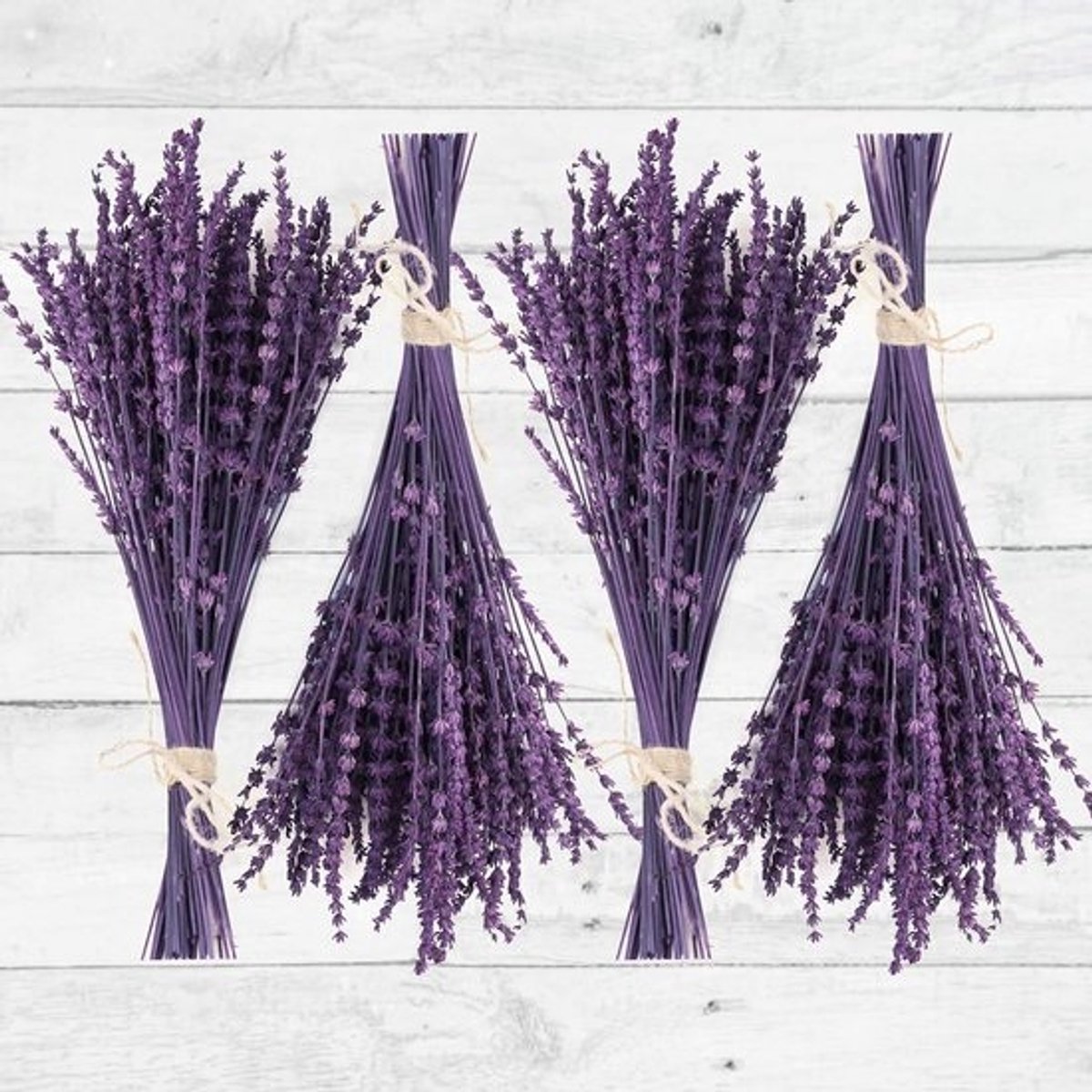 Gedroogd Lavendel Boeket 300+ Stengels Paars Natuurlijke Bloemen voor Decoratie en Geur