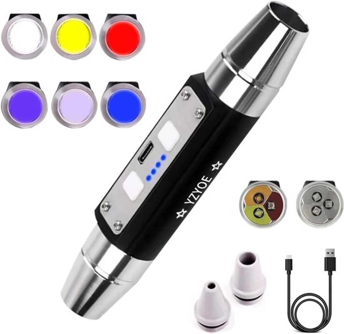 Oplaadbare Edelsteen Zaklamp met 6 LED's voor Diamant en Sieraden Beoordeling