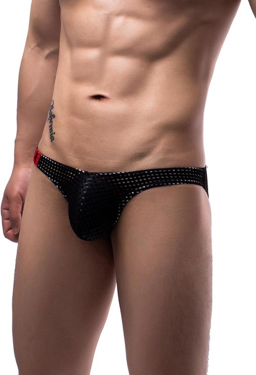 Leren Mini-String voor Heren - Comfortabele en Sexy Ondergoed in Grote Maten
