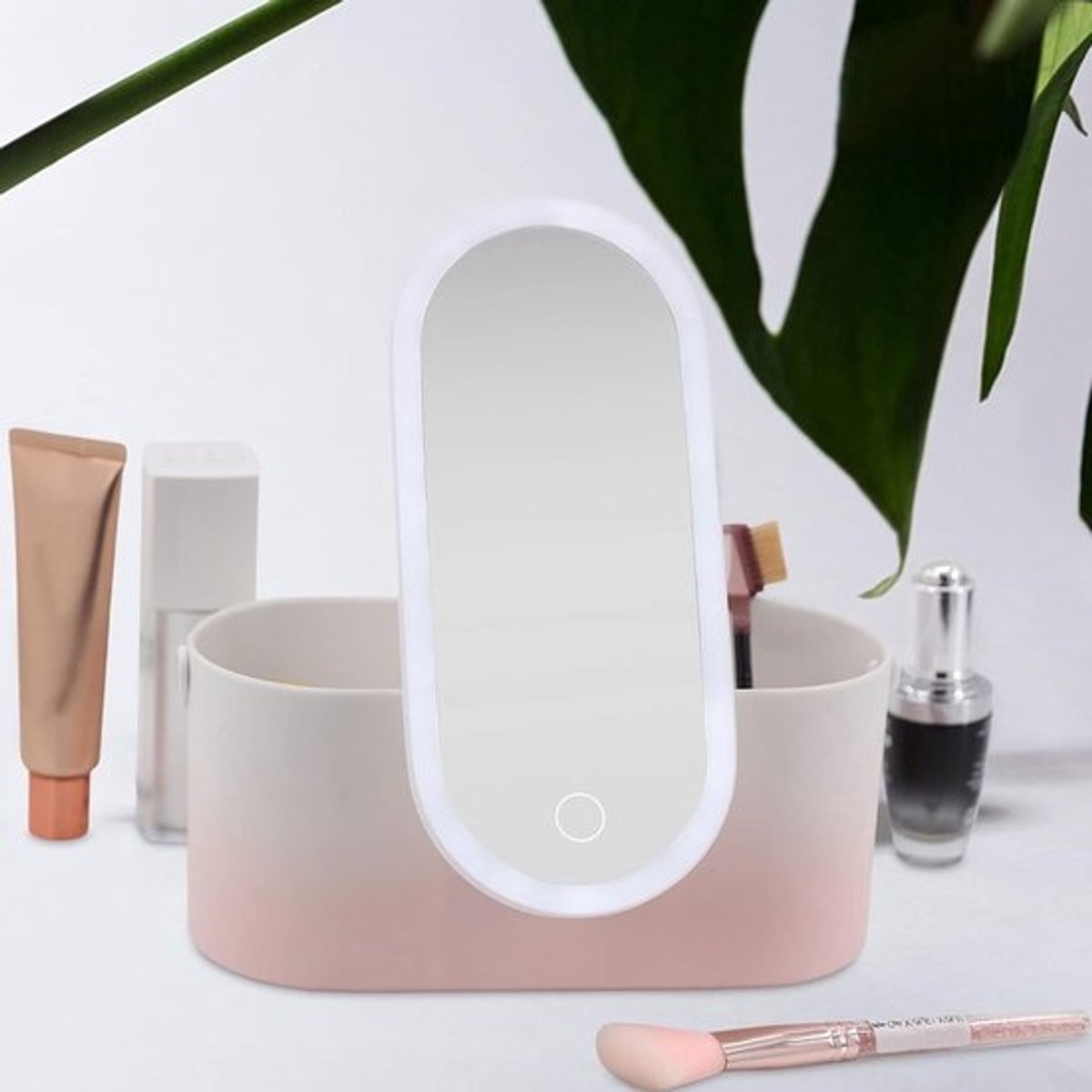 Draagbare LED Make-updoos voor Reizen met Licht - Compact en Handig