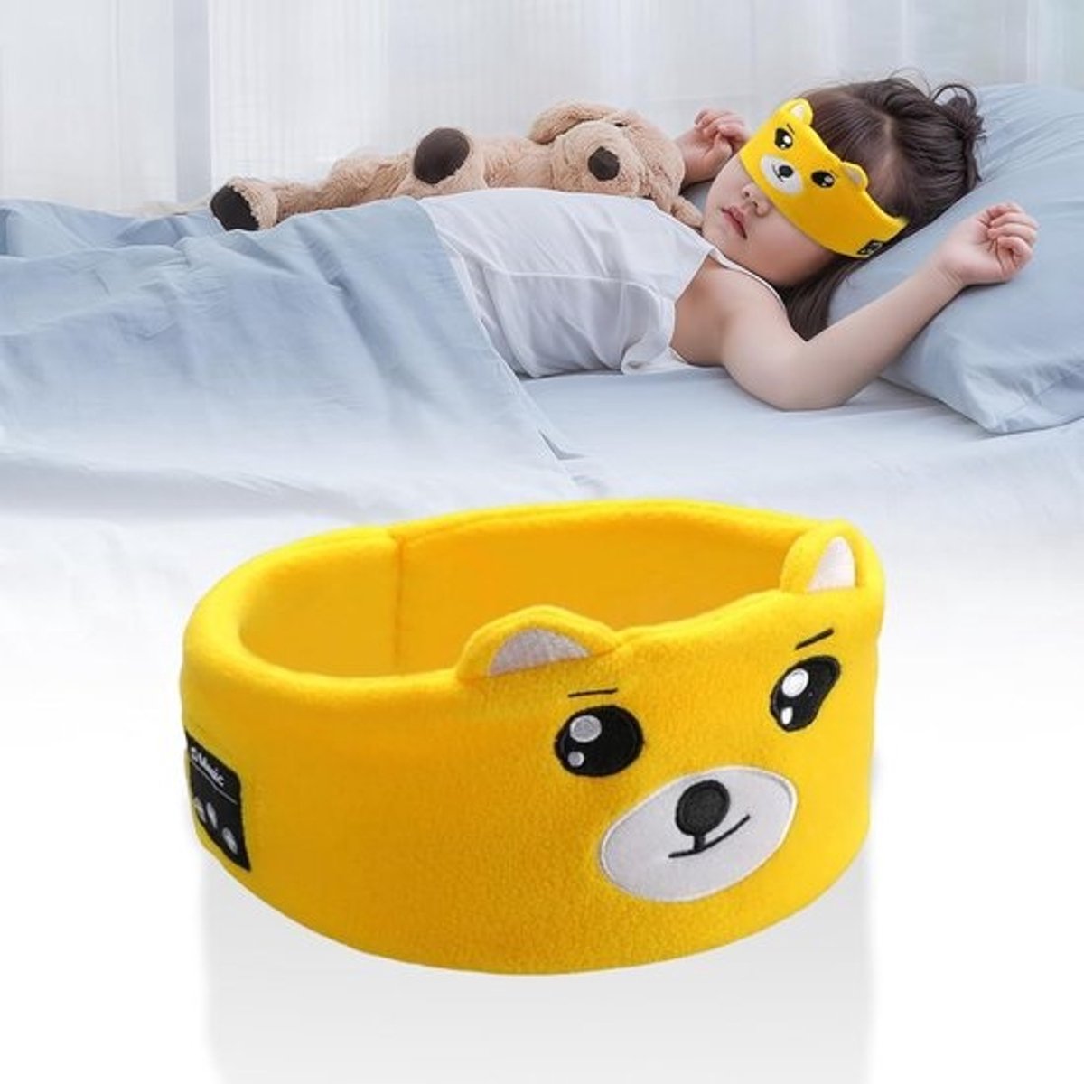 Draadloze Slaap Hoofdband Hoofdtelefoon voor Kinderen - Bluetooth, Ultradunne Luidspreker, Verstelbaar Volume