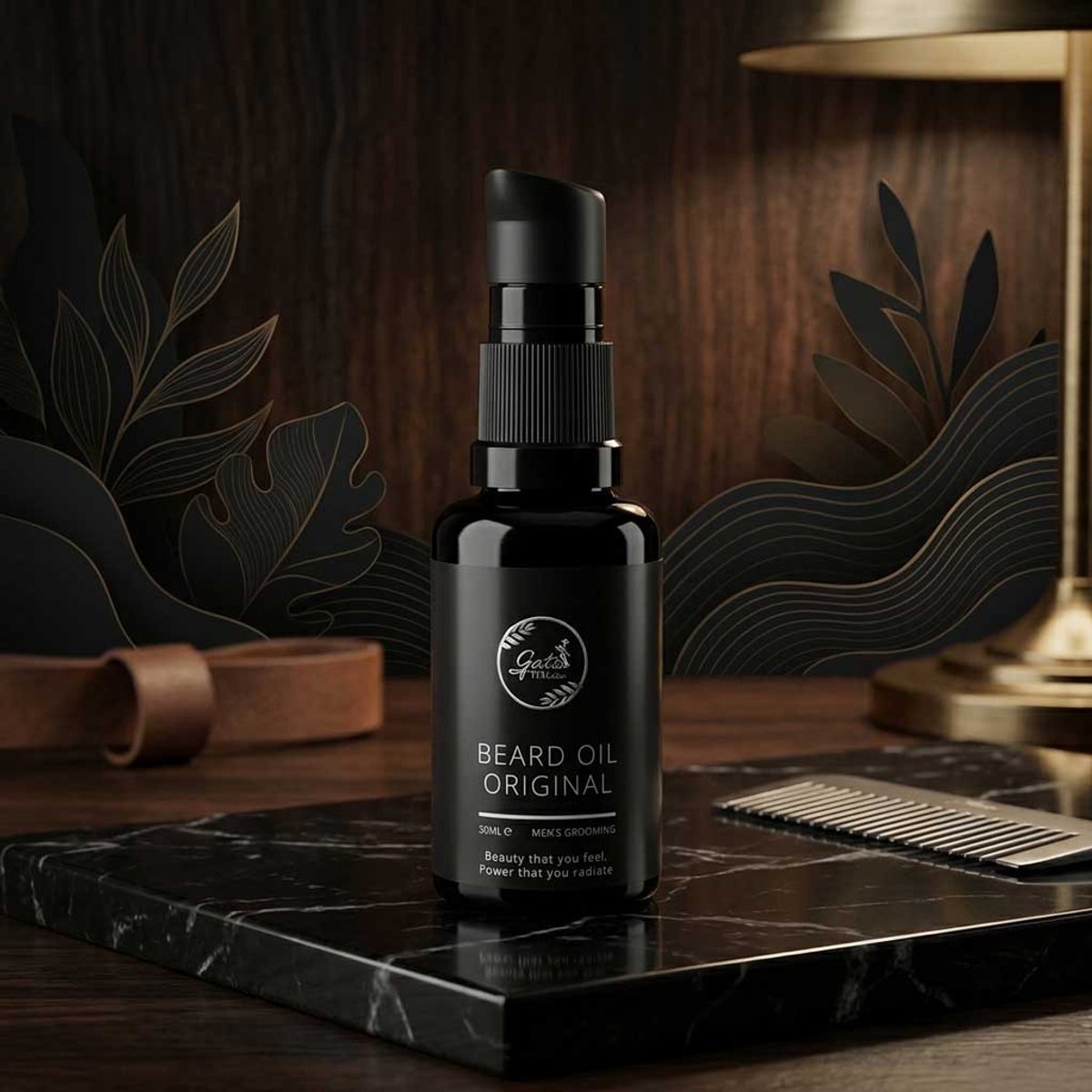 Gata Poderosa Original - Baardolie 2-in-1 - Verzorging & Scheren - Met Argan- en Jojoba-olie - 30 ml