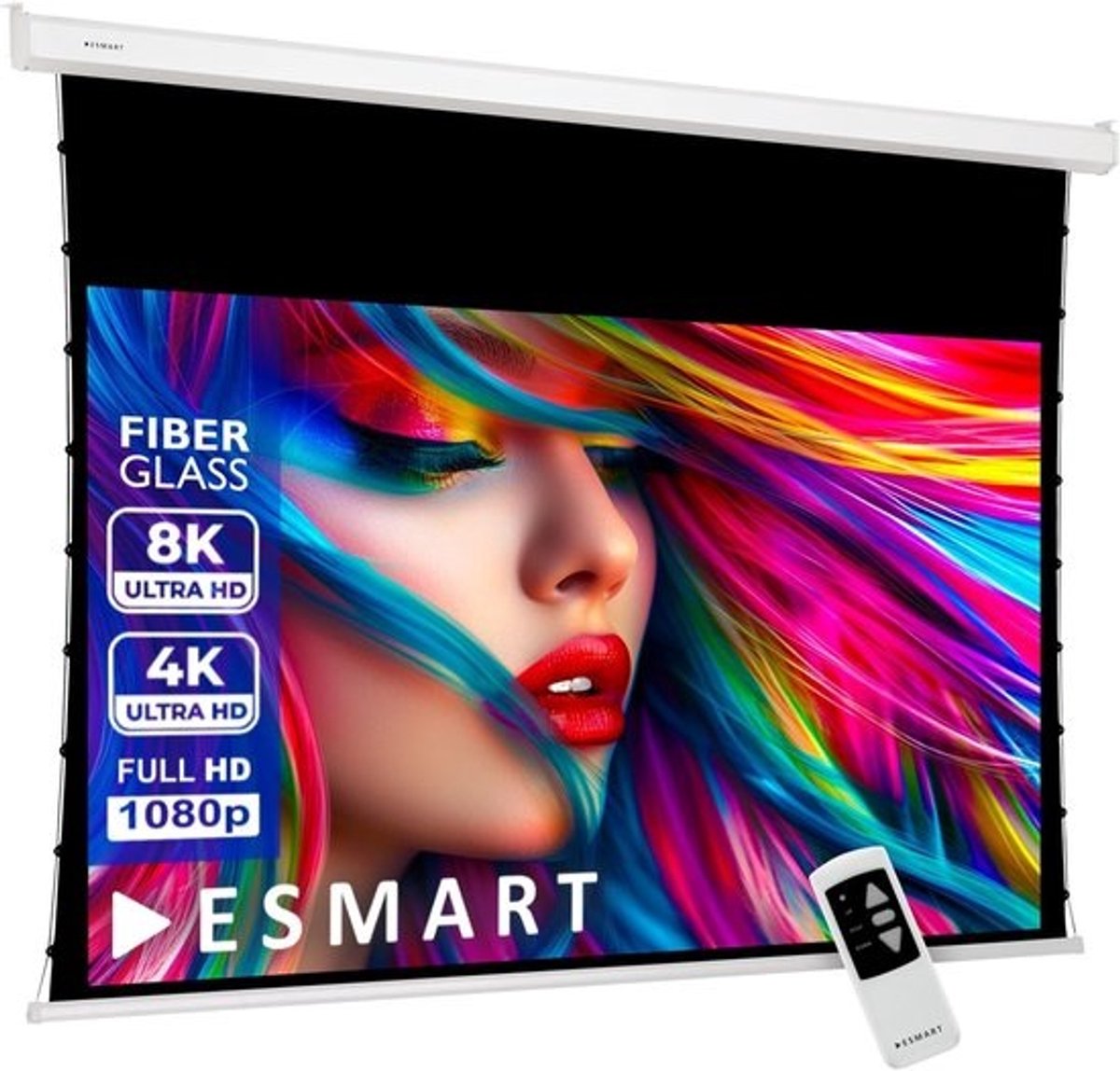 Elektrisch Tension Projectiescherm Daglicht Grijs 221 x 125 cm (100") 16:9 | Programmeerbare Afstandsbediening