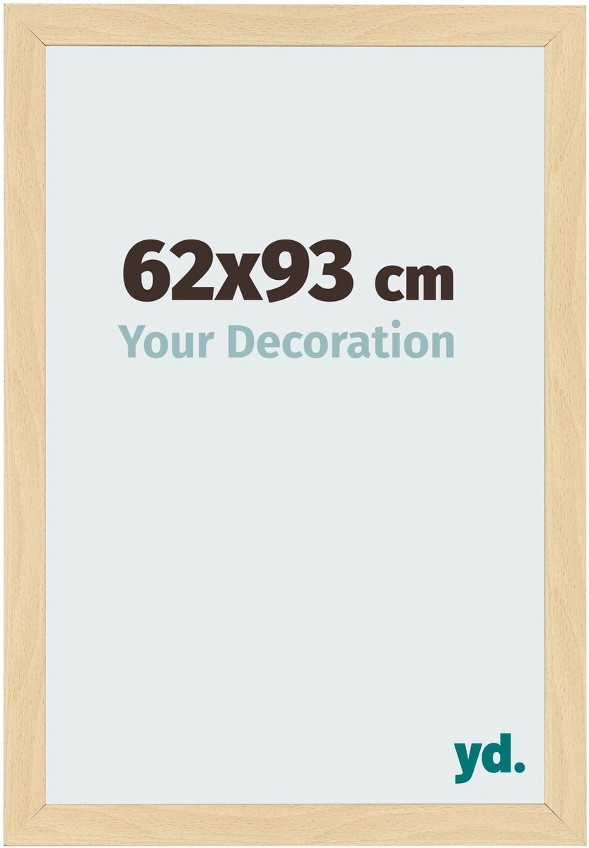 Your Decoration - Fotolijst 62x93 cm - MDF - Beuken Decor - Bologna