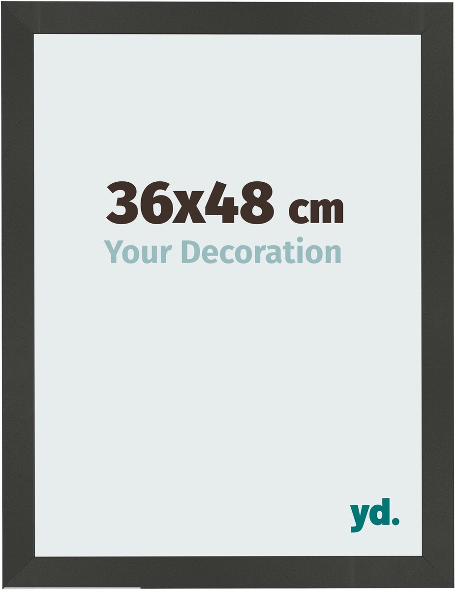 Your Decoration - Fotolijst 36x48 cm - MDF - Antraciet - Bologna