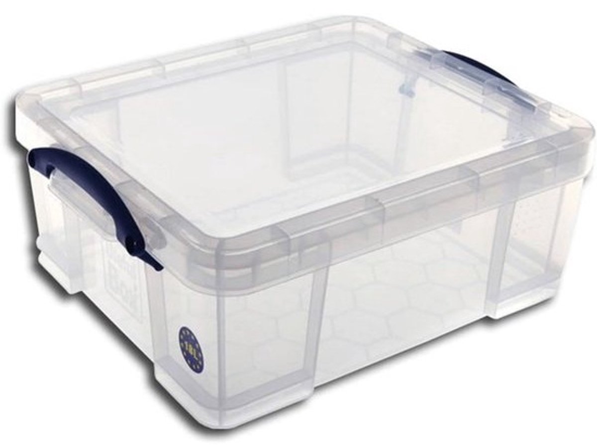 XL Opbergbox 18 Liter voor CD's en DVD's - Grote Transparante Bewaardoos