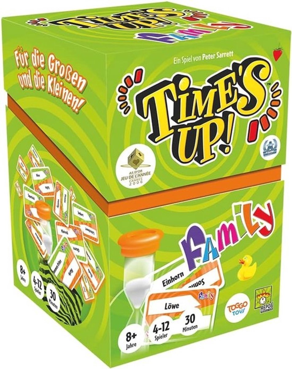 Leuk Familiespel voor 4-12 Spelers | Tijd voor Plezier met Time's Up! | Voor Ouders en Kinderen | 8+ Jaar | Speeltijd: 30 Minuten | Duitse Versie