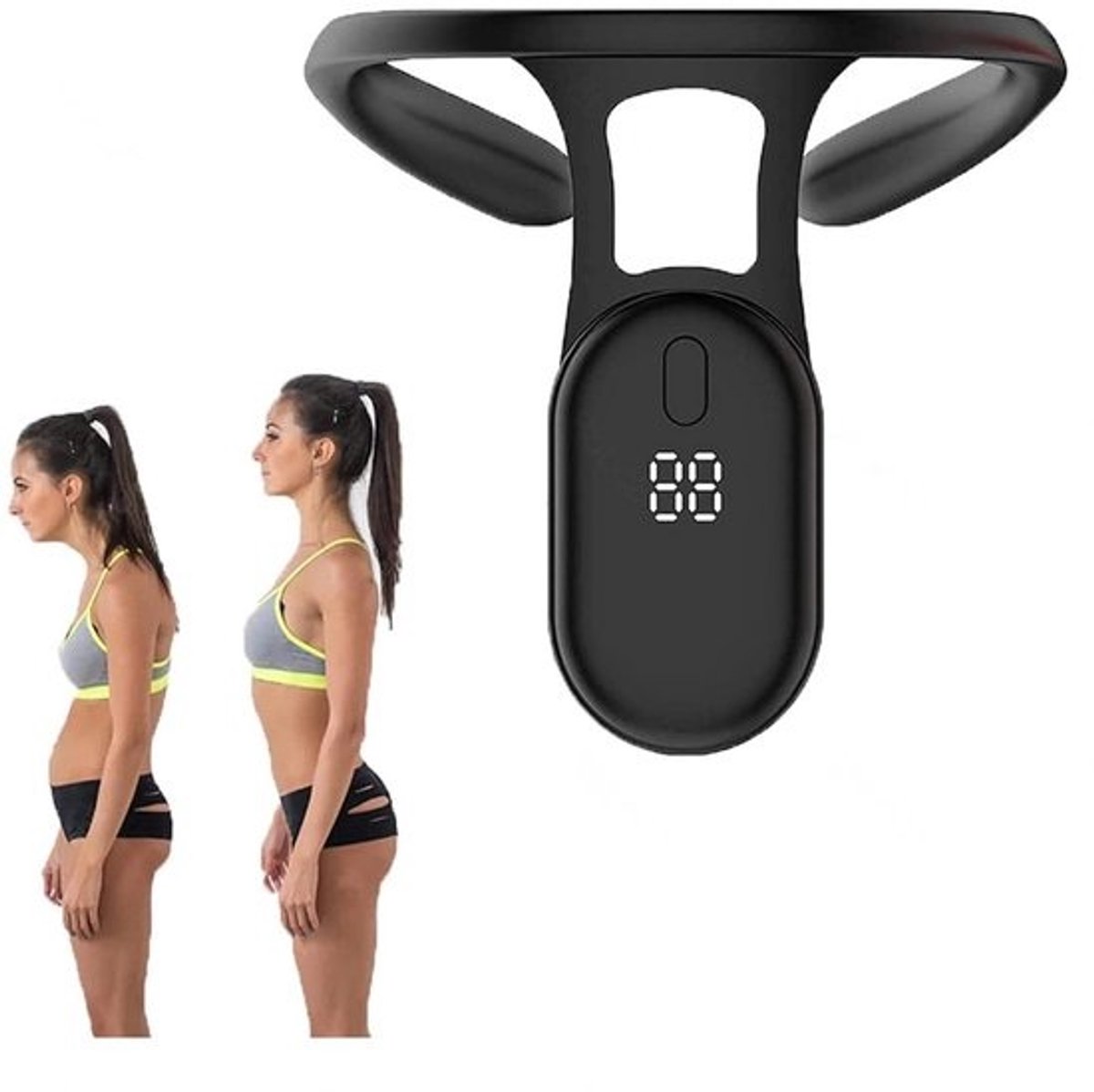 Posture Corrector met Trilsensor - Houdingscorrectie voor Rug en Schouders - Draagbaar Upright Trainer voor Volwassenen en Kinderen - USB Oplaadbaar