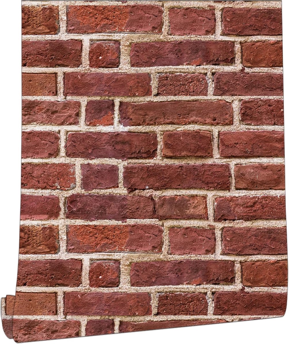 myforHD Self Adhesive Wallpaper Wall Paper Brick Self Adhesive Wall Sticker Vintage Brick Decorative Stickers for - ShopVlot