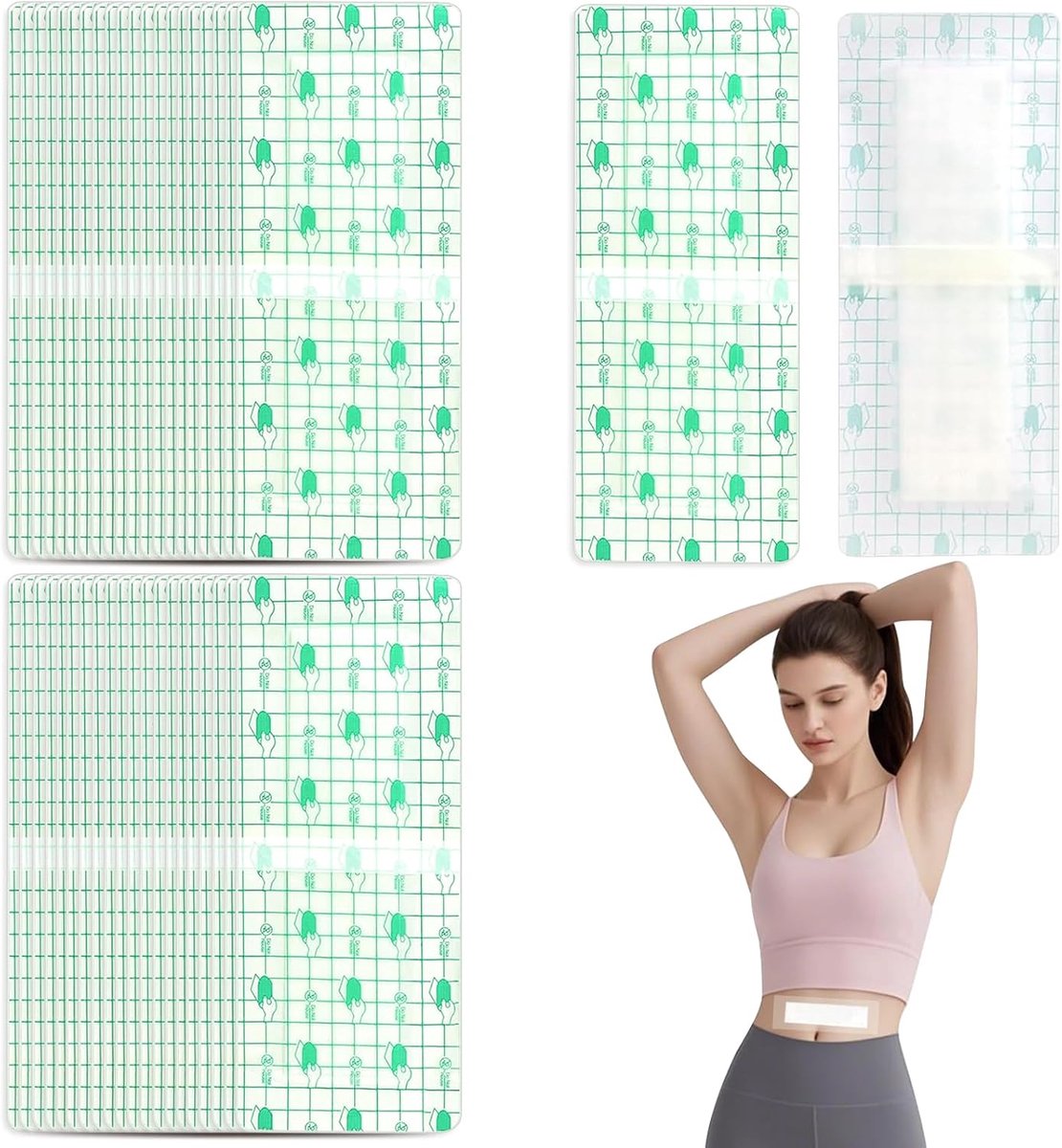 40 stuks douchepleisters, waterdicht, groot - ShopVlot