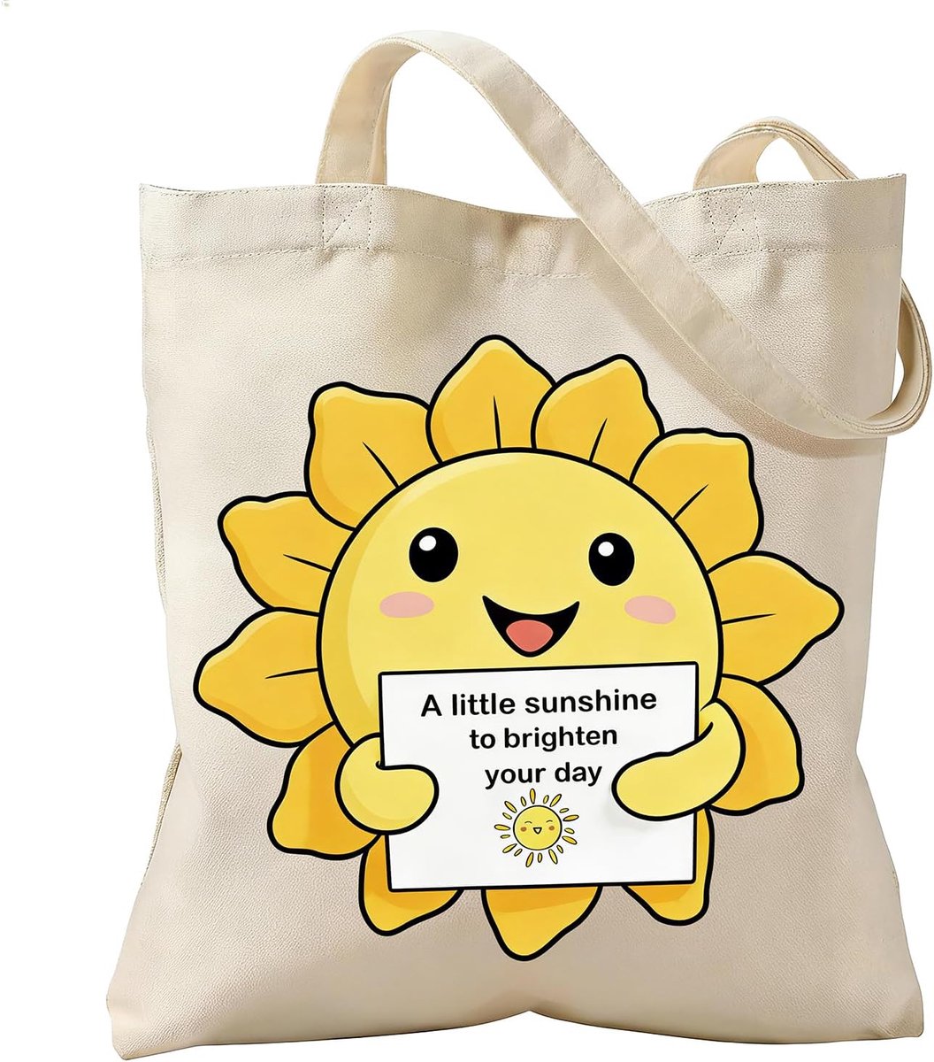 Stoffen tas met ritssluiting - jute tas met inspirerende woorden - emotionele ondersteuning - perfecte boodschappentas - ShopVlot