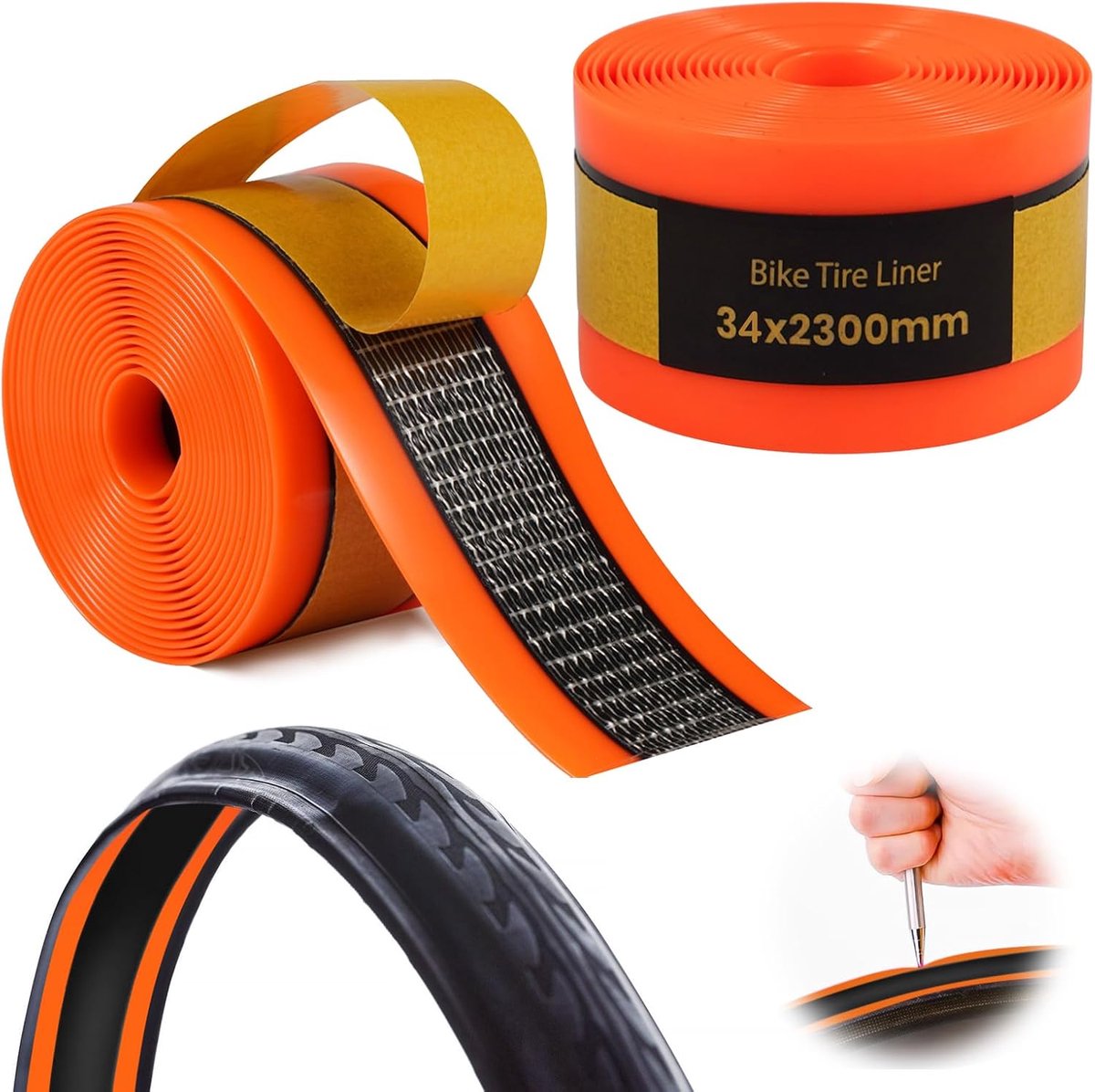 Bandenbescherming voor fietsbanden - TPU materiaal - 2 stuks - optimale veiligheid en betrouwbaarheid - ShopVlot