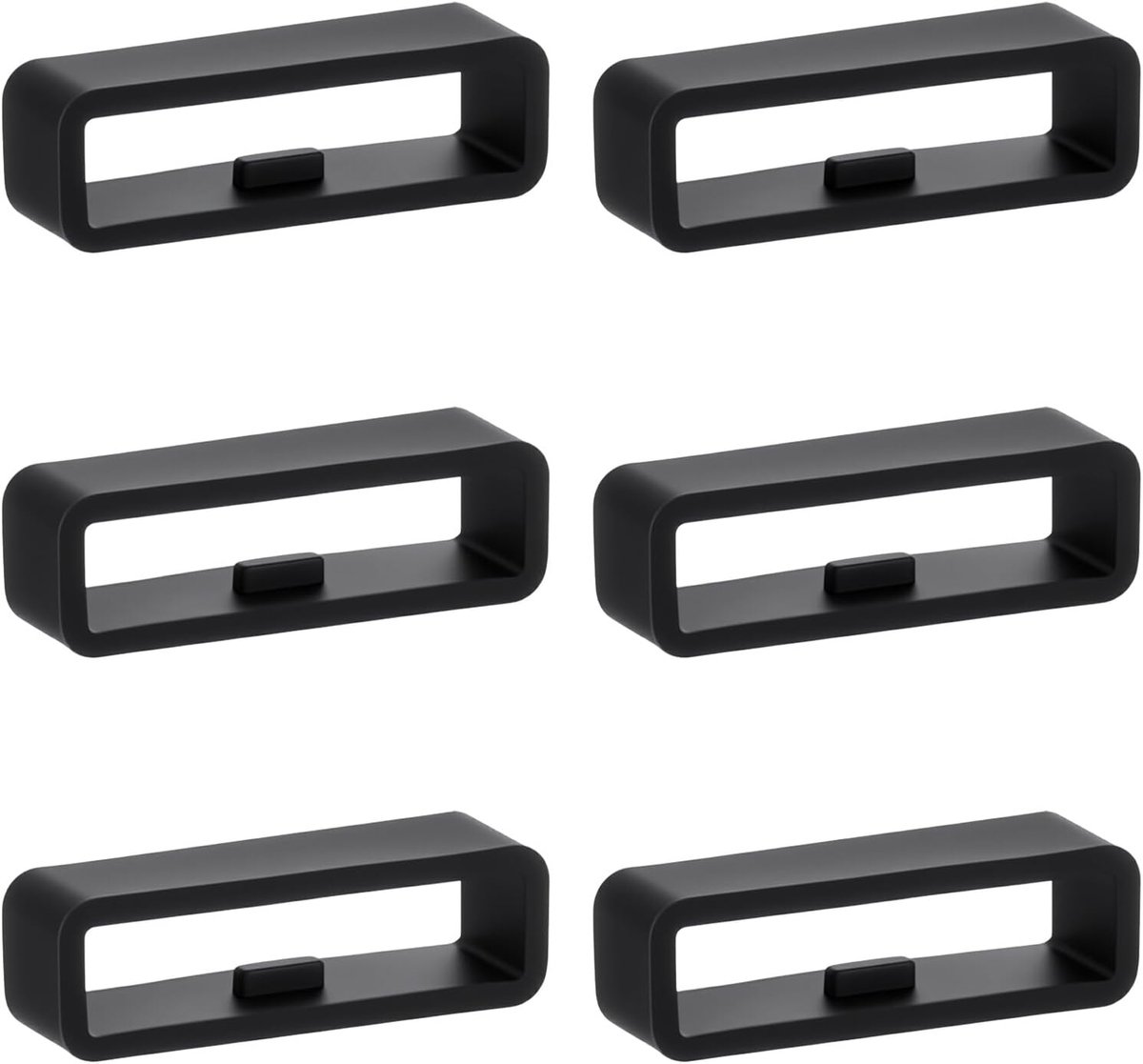 Silicone horlogeband houder 26mm - zwarte rubberen band lussen - vervangringen - voor veilige bevestiging - ShopVlot