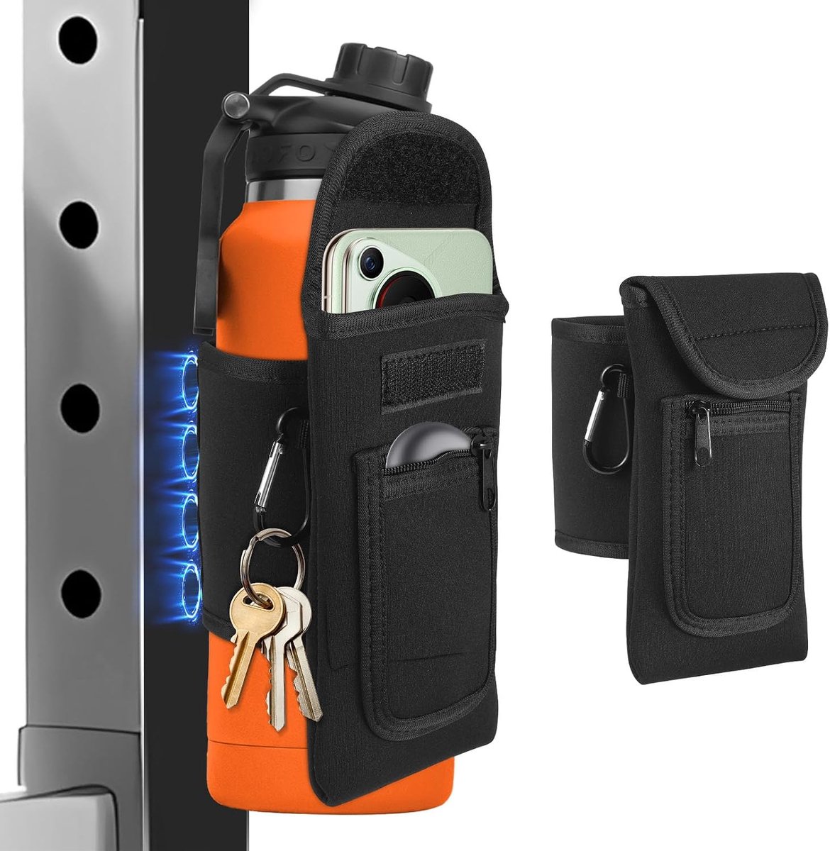 Magnetische sporttas - drinkfleshouder 1-1,5 liter - neopreen - veilig en stevig - ShopVlot