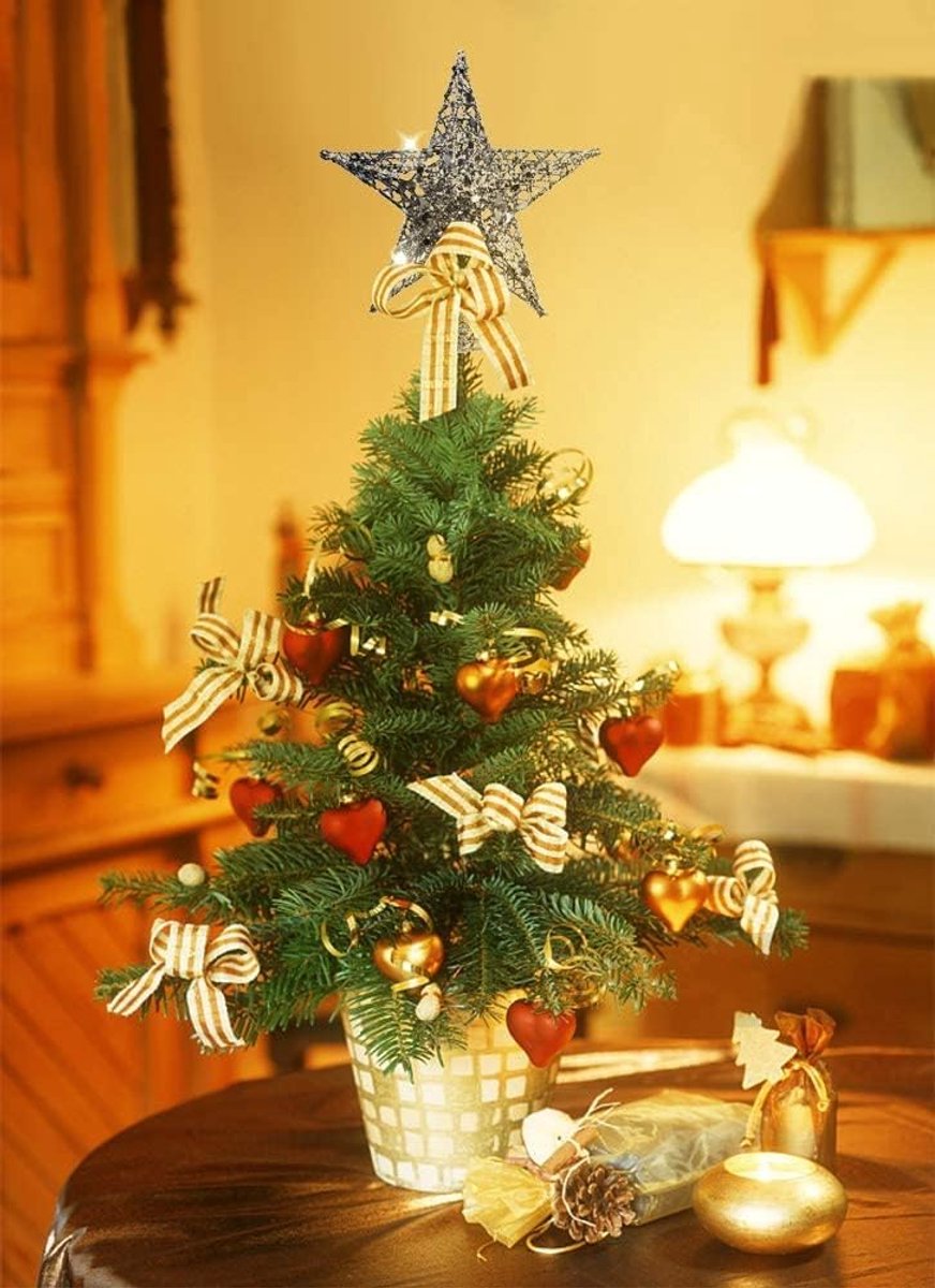 Kerstboom Ster Topper 20x20 cm - Glitters - Hoogwaardige materialen - Eenvoudig te bevestigen - ShopVlot