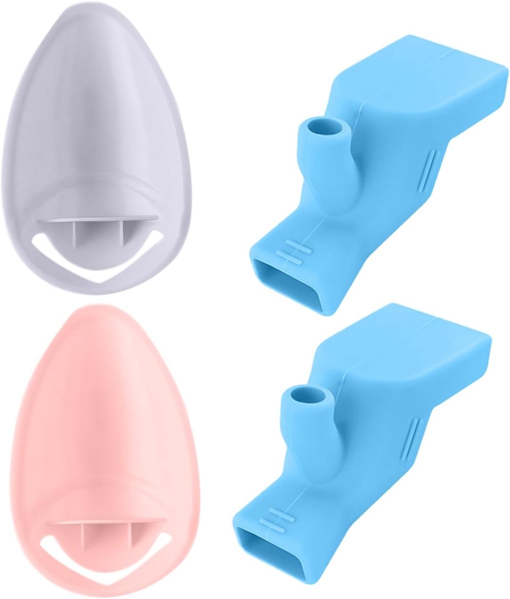 Tap Extension Set 2pcs - Lichtgrijs, Roze - Veilig en duurzaam - Handwassen voor kinderen - ShopVlot