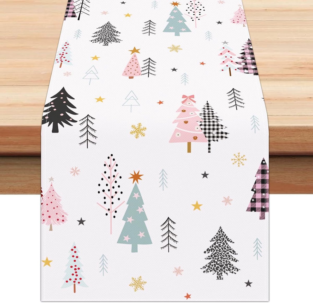 Tafelrunner Kerstboom 33x183cm - 100% Polyester - Hoge kwaliteit - Beschermt uw tafel - ShopVlot