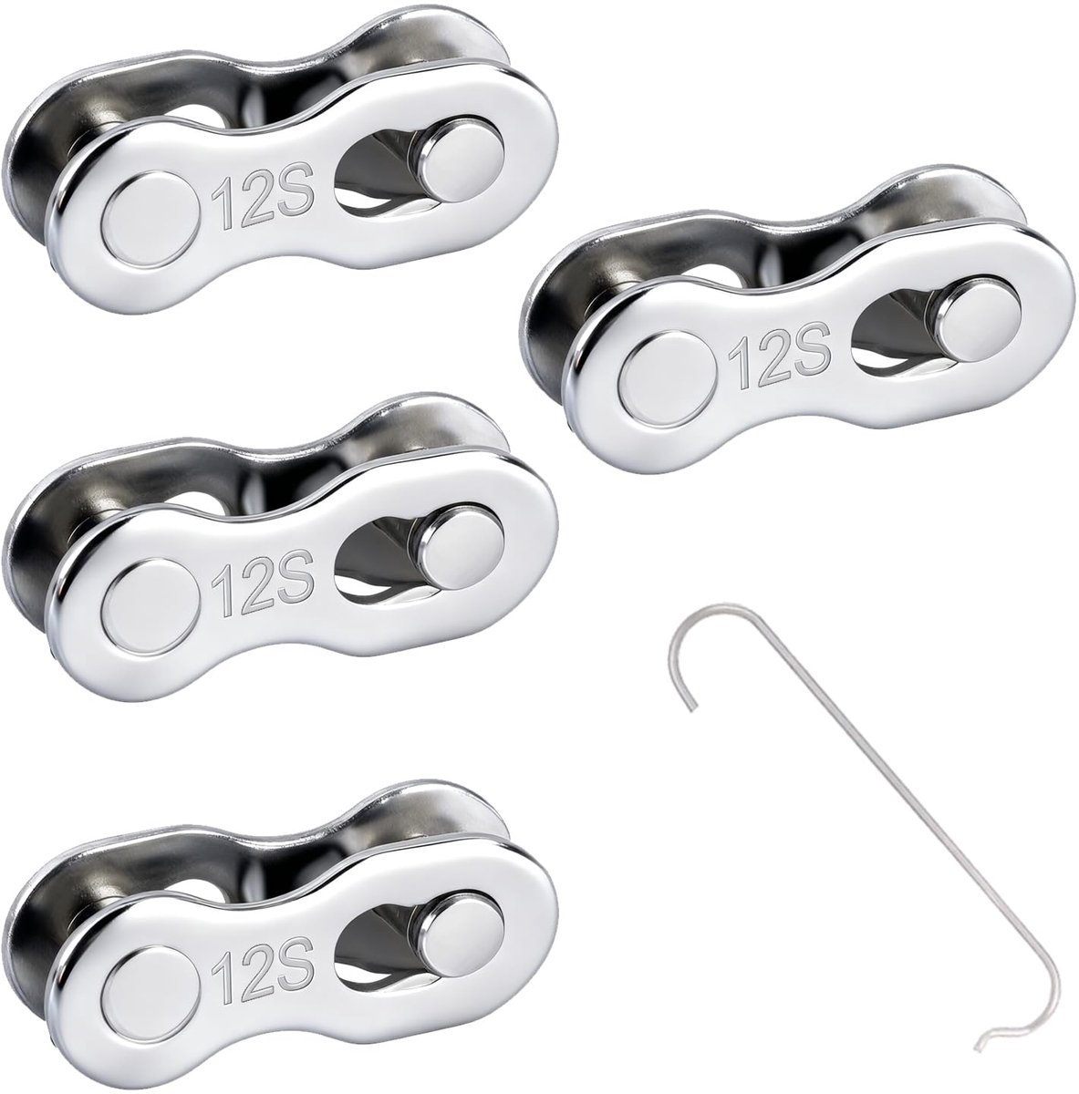 Fietsketting snelsluiting 12-versnelling - 6 paar herbruikbare master links - robuust staal - ideaal voor reparaties - ShopVlot
