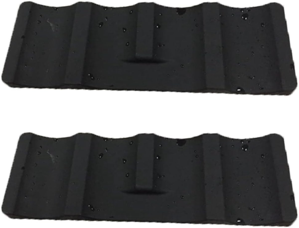 Flessenrek voor Koelkast - Zwart - 29 x 9,5 x 1,5 cm - Stapelbaar Siliconen Flessenhouder - Voor Keuken en Eetkamer