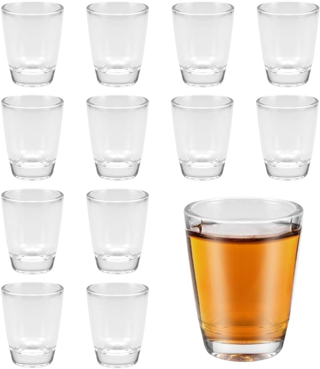 Shotglazen set van 12 - 33 ml - Glazen - Perfect voor feestjes - ShopVlot