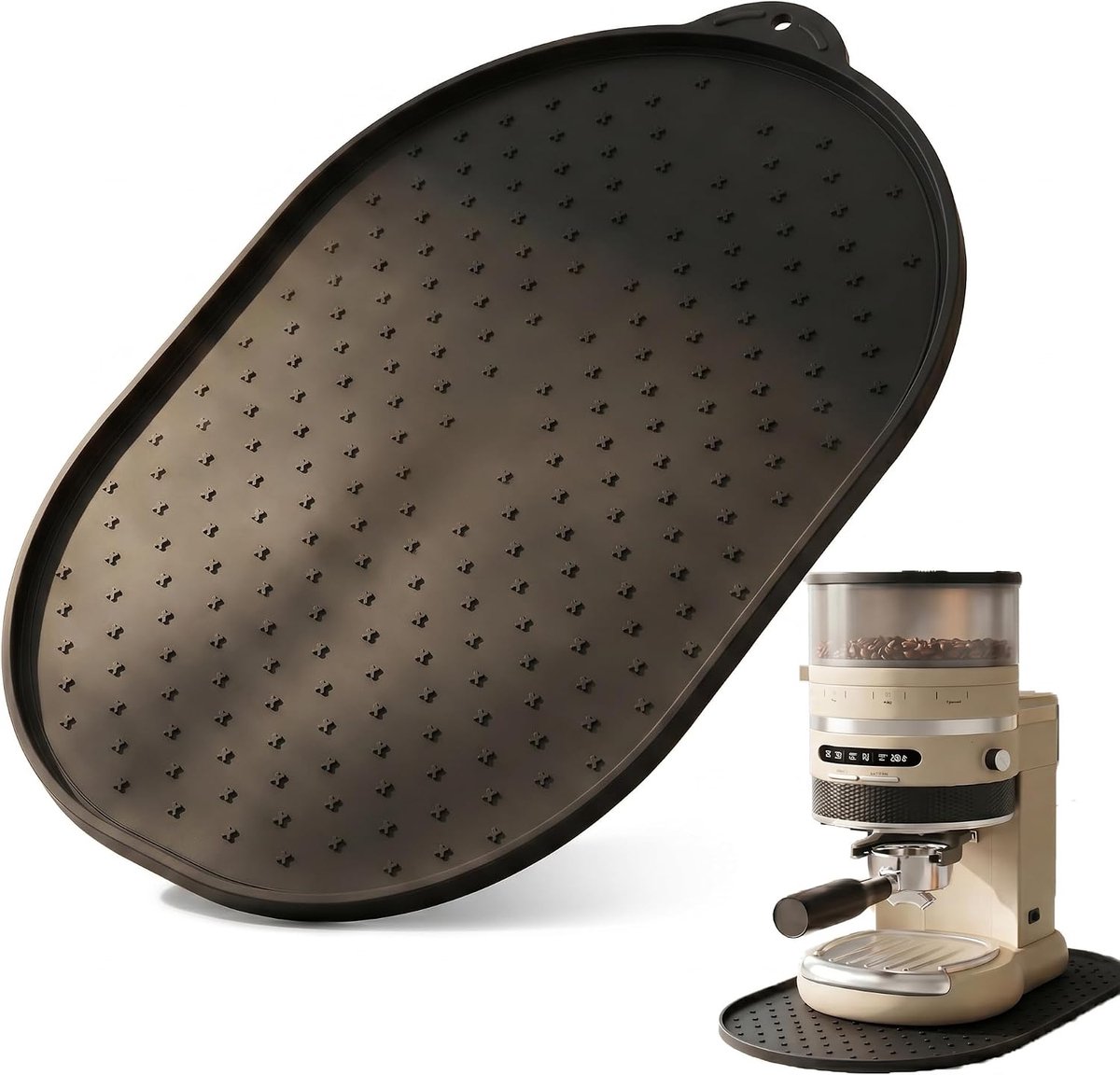 Anti-slip siliconenmat 40 x 27 cm - onderlegger met verhoogde rand - antislip voor koffiemachine - ShopVlot