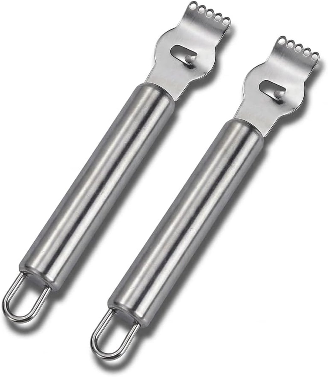 Citrusschiller set - 2 stuks roestvrij staal - ergonomische handgreep - ideaal voor cocktails en desserts - ShopVlot