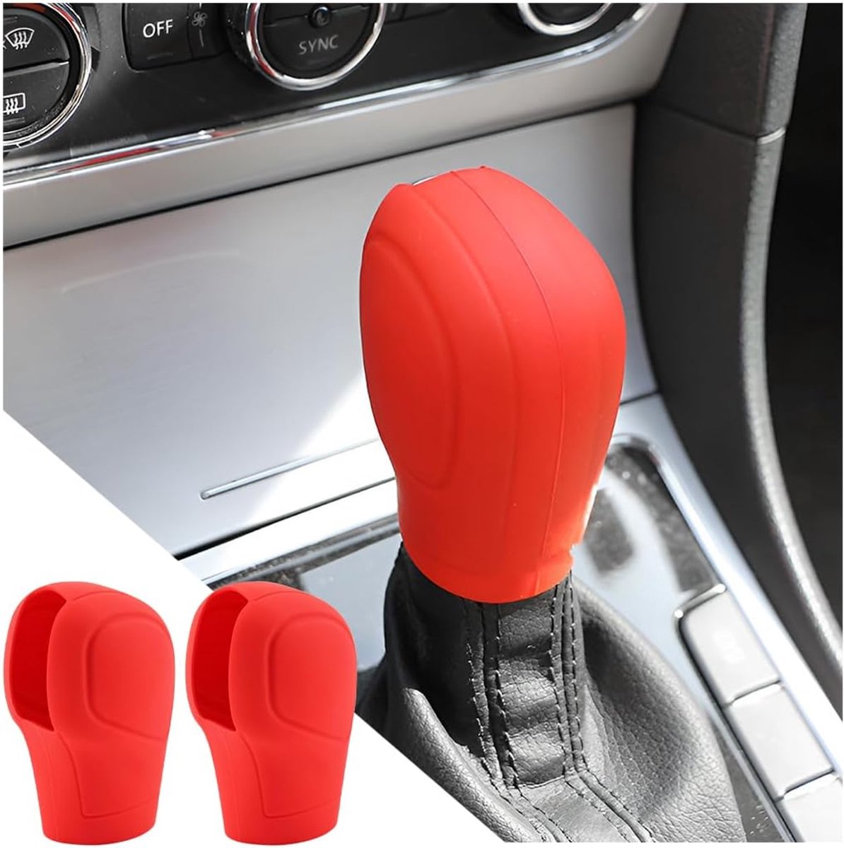 Versnellingspookknophoes 2 stuks - Antislip silicone - Universele bescherming - Verbeter grip en comfort - ShopVlot