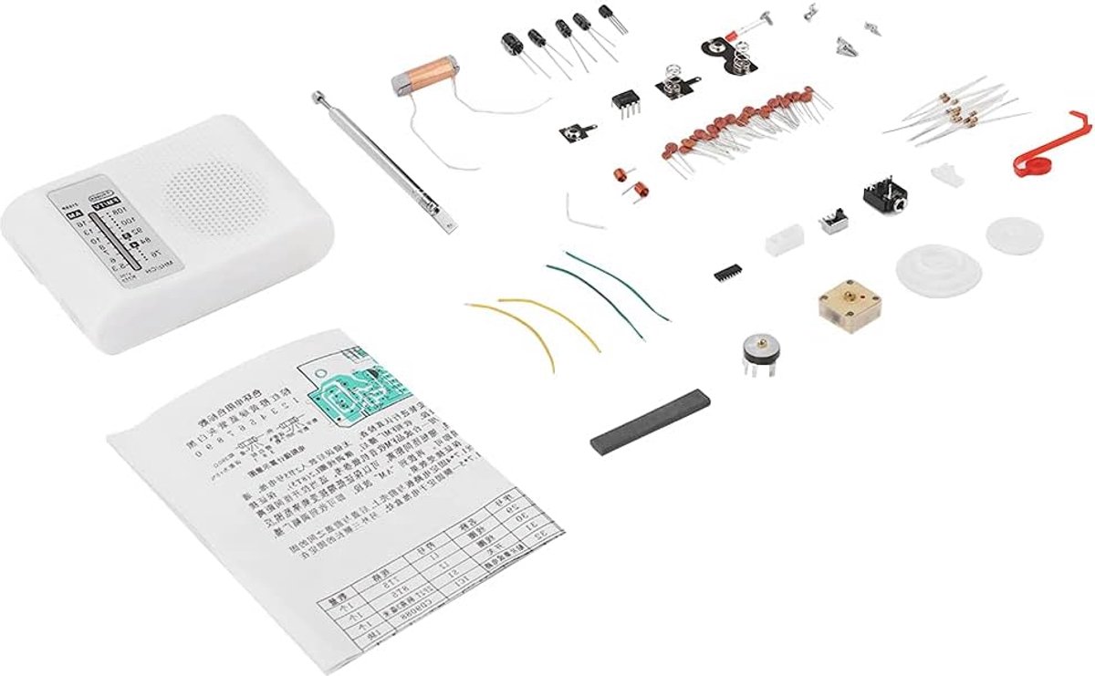 AM/FM radio DIY kit - dual band radio set - FM 76-108MHz, AM 525-1605KHz - ideaal voor hobbyisten - ShopVlot