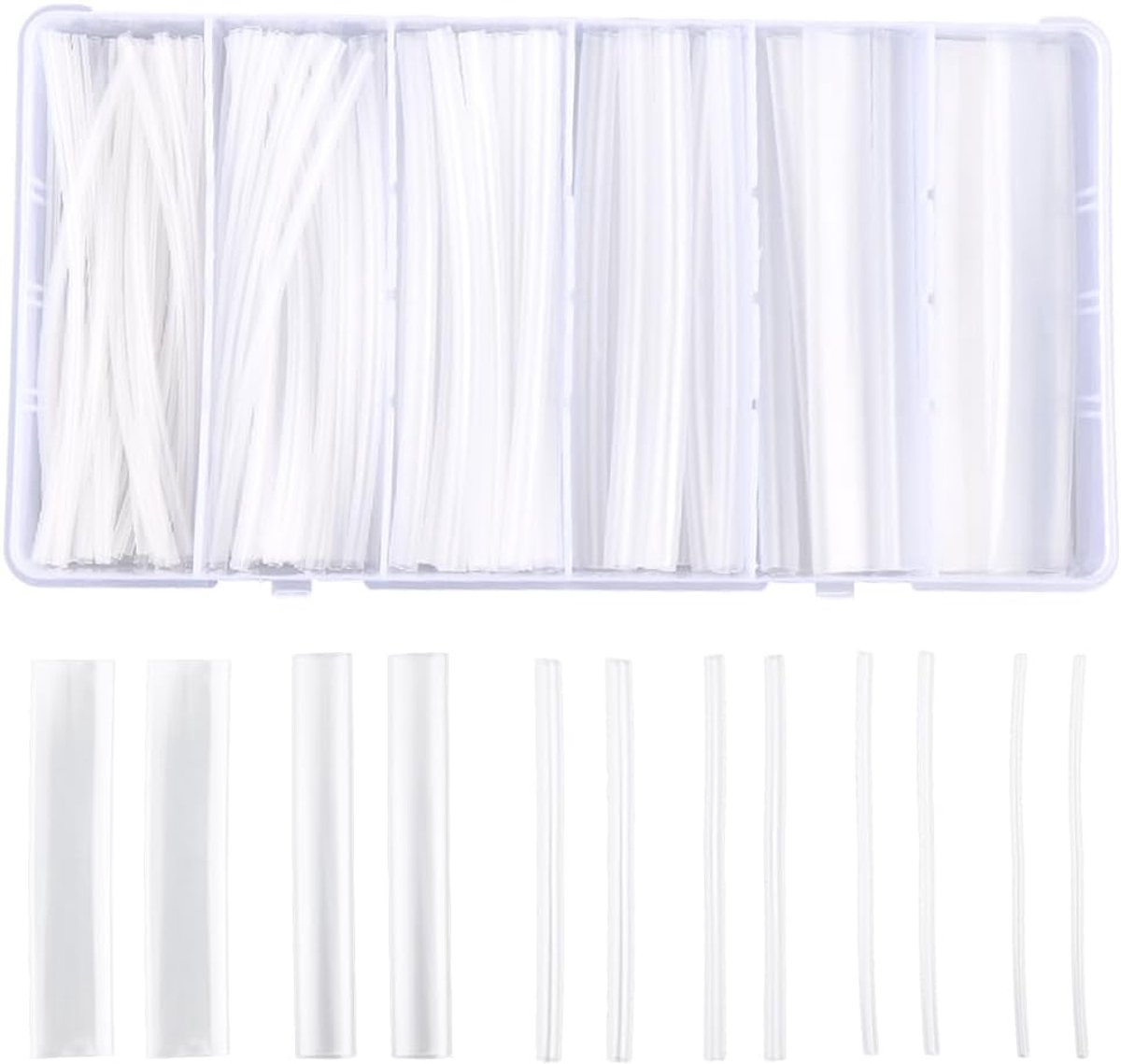 Kralen Verschrompeling Tubing Kit 100 Stuks - Duidelijk PE - Waterdicht en Duurzaam - Voor Elektrische Isolatie - ShopVlot