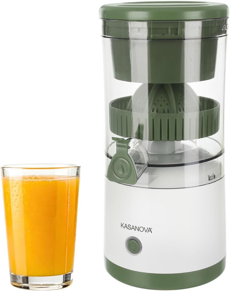 Automatische Citruspers - Groen - Draadloos en Oplaadbaar - Compact en Draagbaar - Voor Thuis, Werk of Reizen