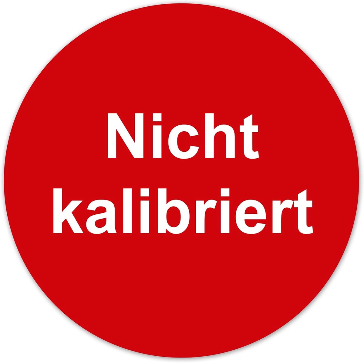 Teststickers niet-gekalibreerd - zelfklevend vinyl - waterdicht - duidelijke waarschuwing voor meetapparaten - ShopVlot