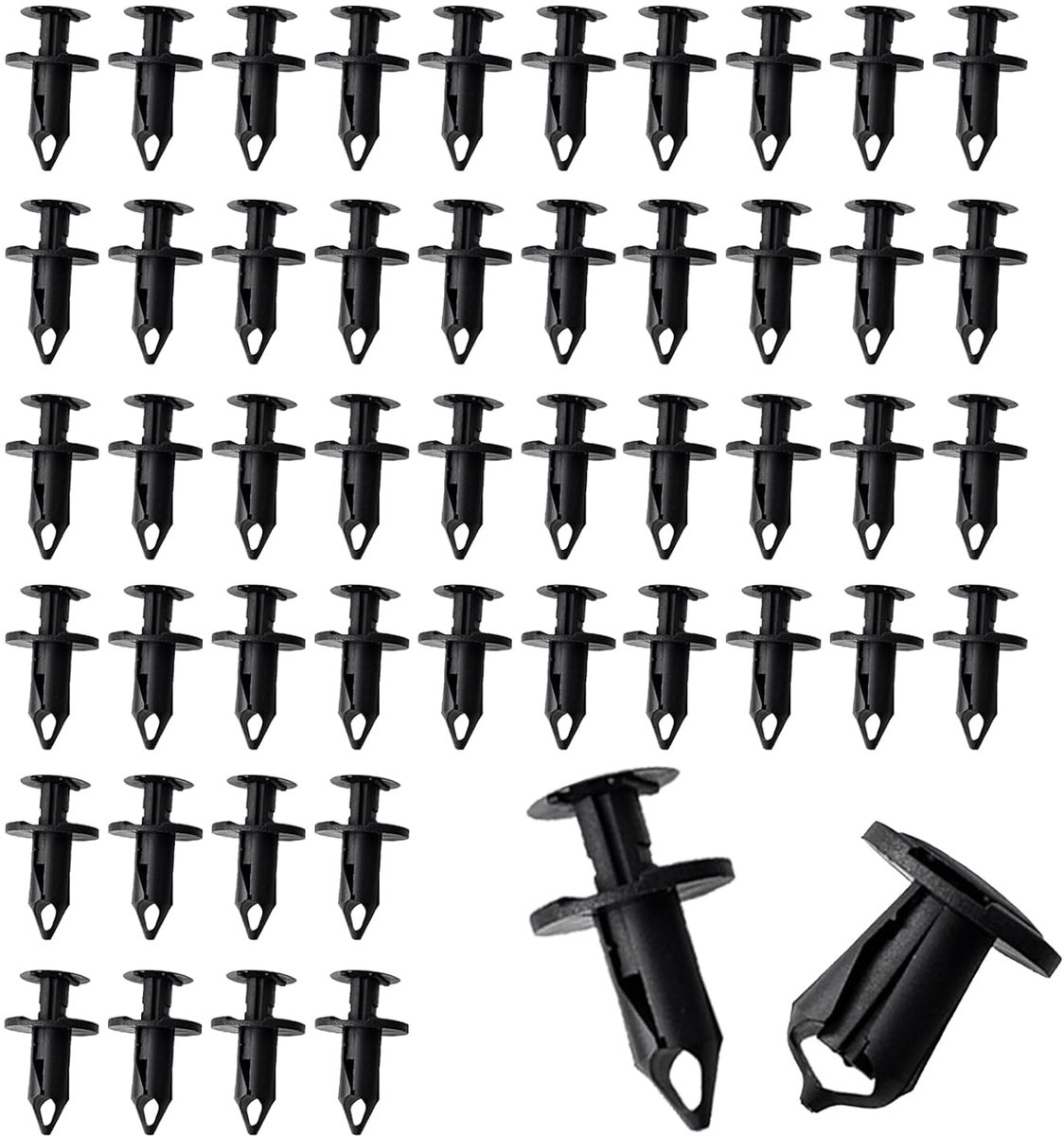 Car Fixing Clips 50pcs - 8mm Universele Plastic Rivet Clips - Duurzaam en Weerbestendig - ShopVlot