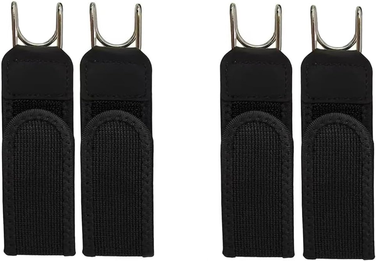 Elastische riem zonder gesp - verstelbaar - 4 stuks - onzichtbare broekriem voor heren en dames - ShopVlot
