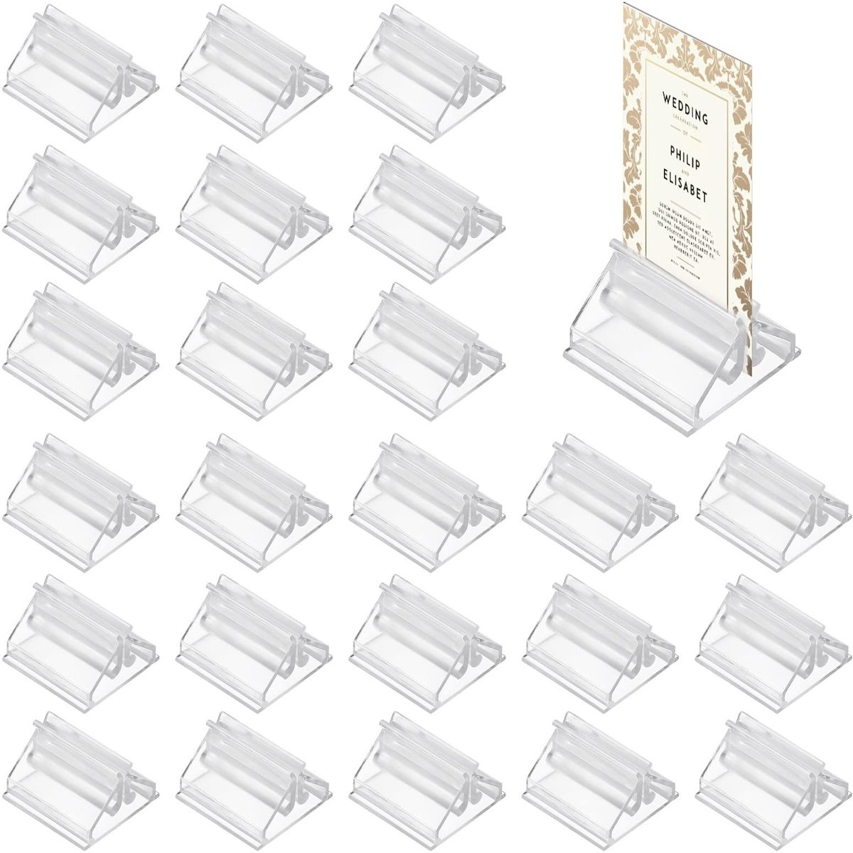 Solidchoice - Set van 24 Transparante Speelkaarthouders