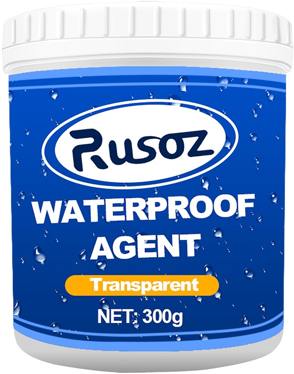 Waterdichte Coating Agent 300 g - Transparant - Met Borstel - Bescherming voor Badkamer en Daken - ShopVlot