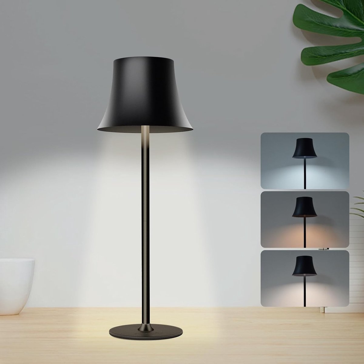 Draadloze Led-Tafellamp - Wit - 5 W - Oplaadbaar met USB-C - Voor Binnen en Buiten