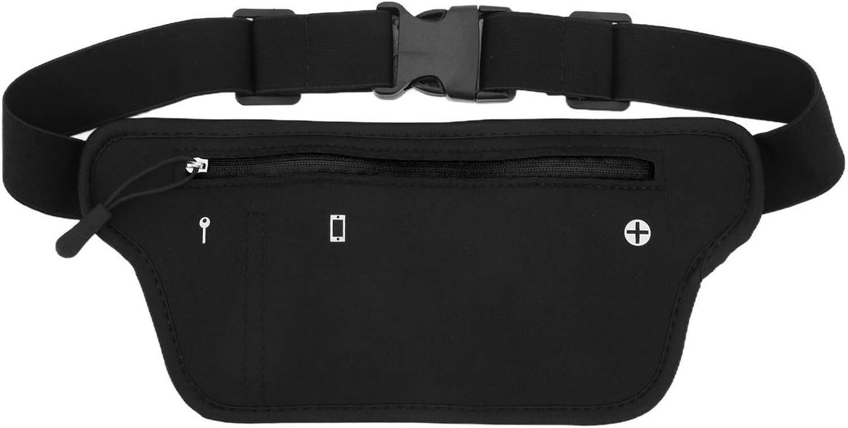Heuptas van neopreen met verstelbare heuptas en elastische tailleband voor heren en dames - ShopVlot