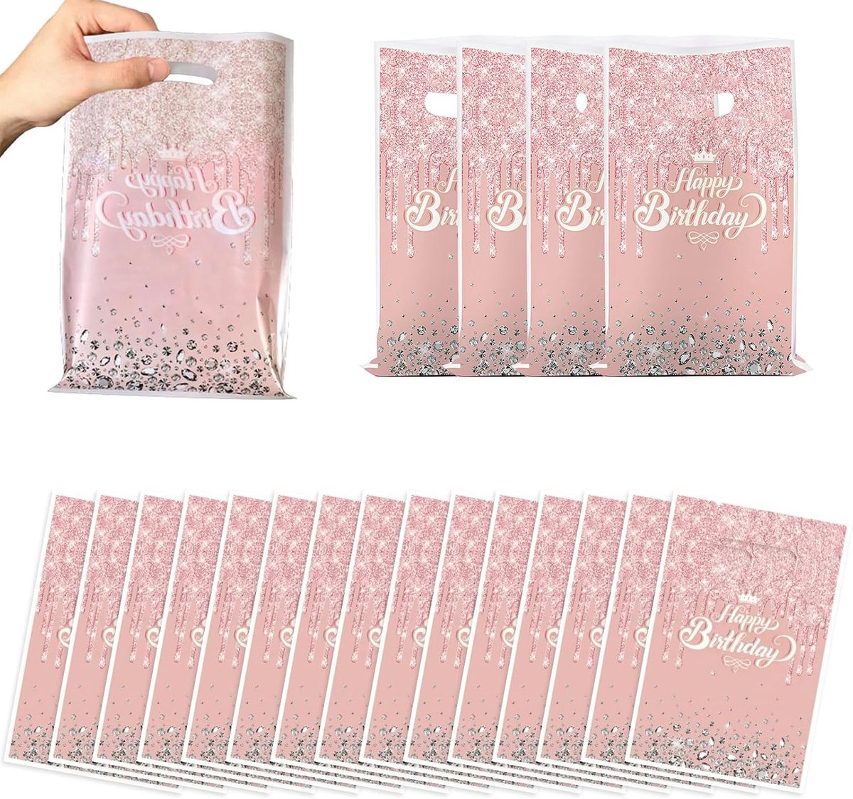 Cadeauzakjes voor verjaardag, snoepzakjes, snoepzakjes, geschenkzakjes, kinderzakjes, Happy Birthday, party, voor - ShopVlot