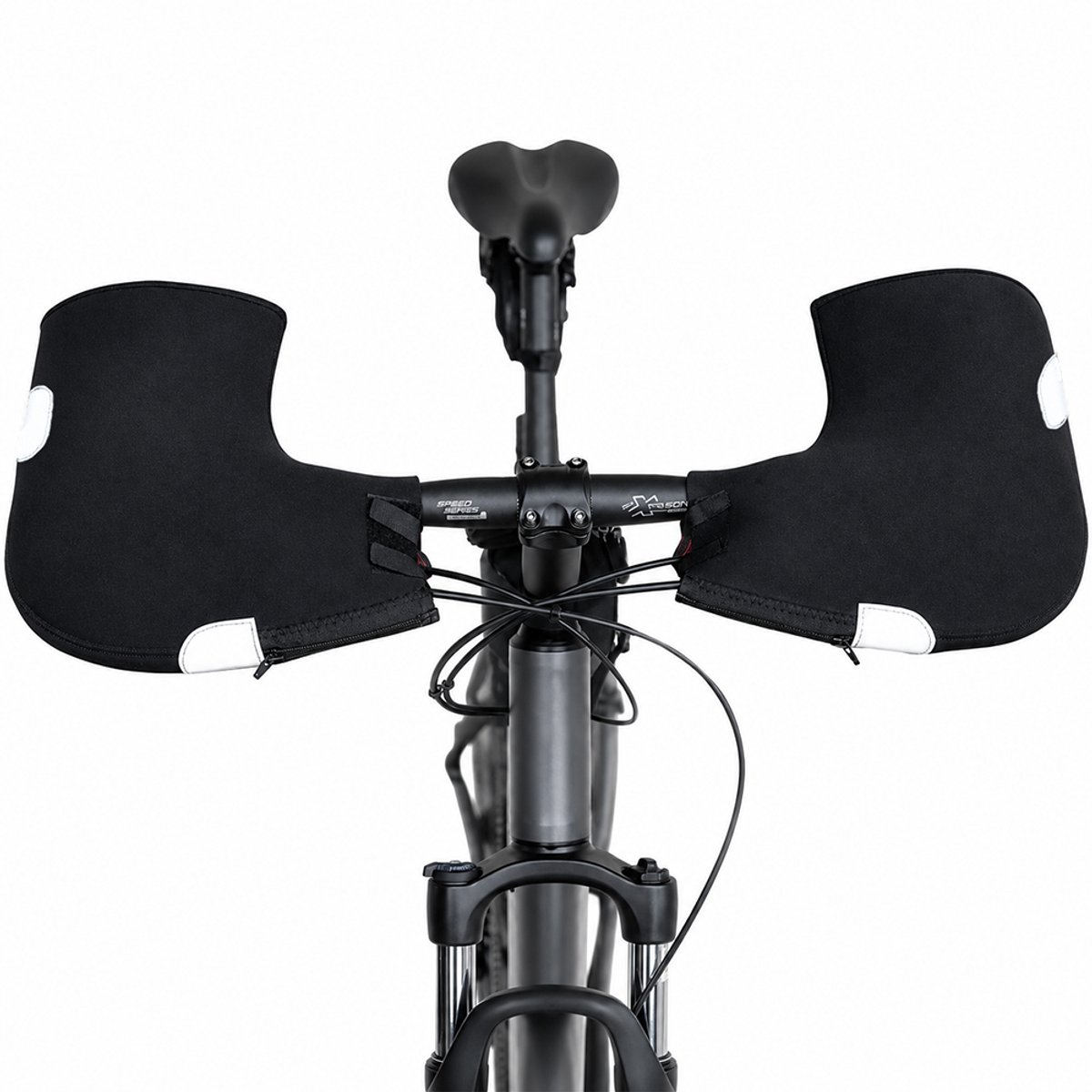Lightyourbike EMBER - Handmoffen voor Fiets & Scooter - Winddicht en waterafstotend - Zwart