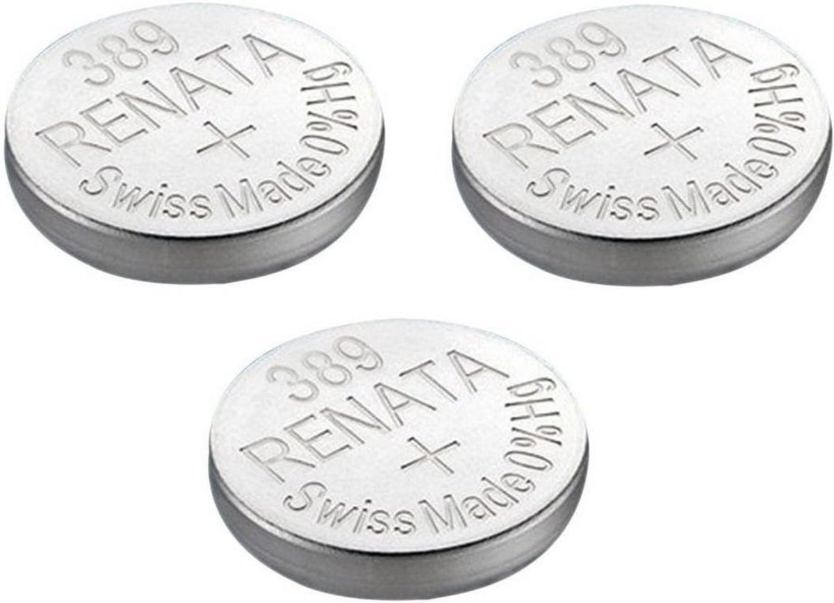 Renata 389, SR1130W, Watch battery (3x1 pieces) - 3 Batteries - ShopVlot