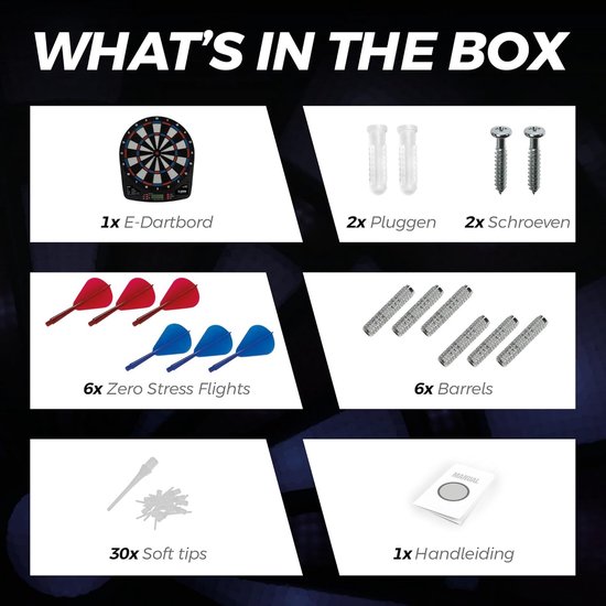 Soft Easy Elektronisch Dartbord met 15.5 inch Scherm van Smartness Games — afbeelding 3