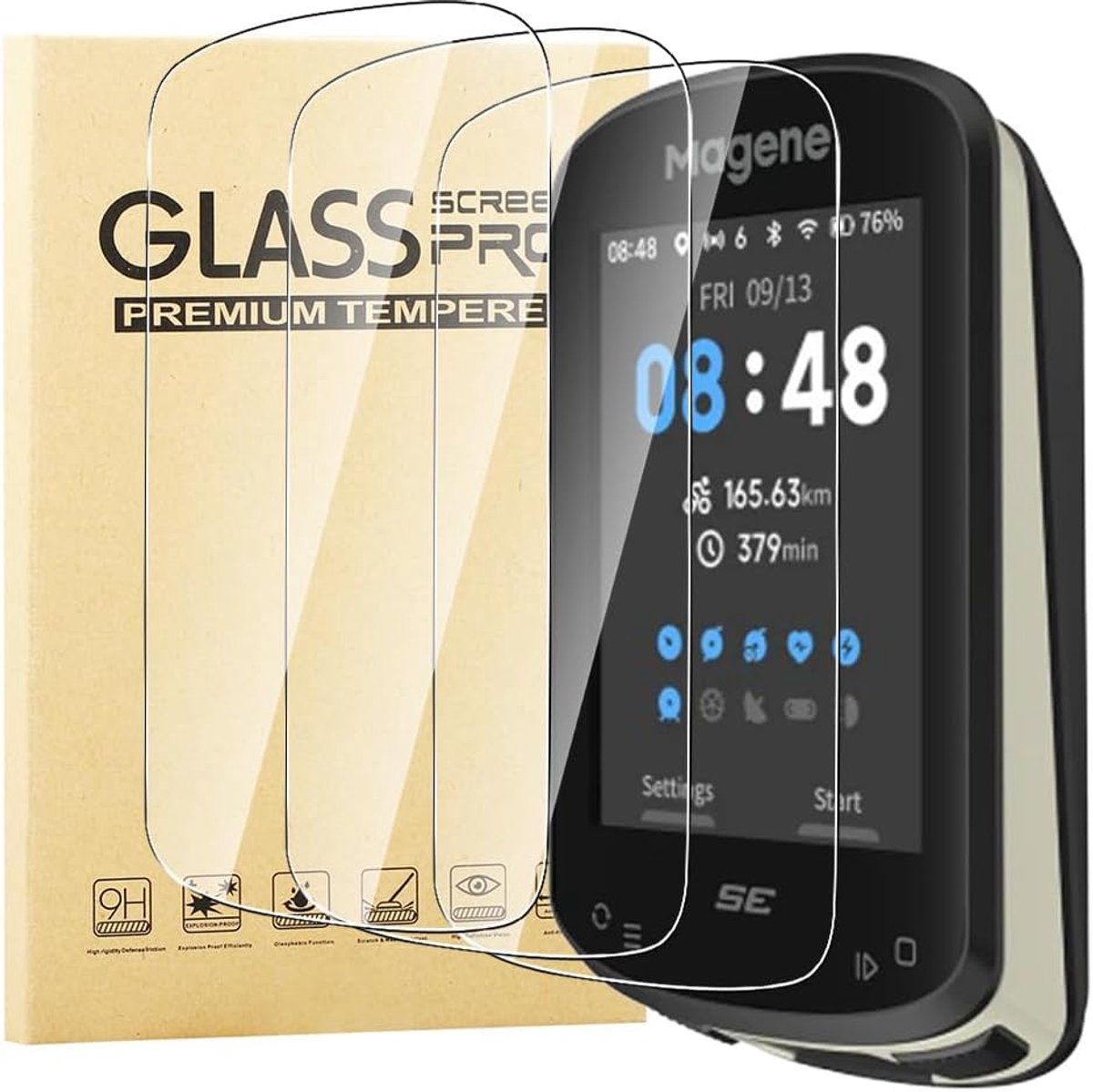 KUSINHOKA 3 displaybeschermfolies, compatibel met Magene C506/C506SE, 6,1 cm (2,4 inch), 9H hardheid [krasbestendig] - ShopVlot