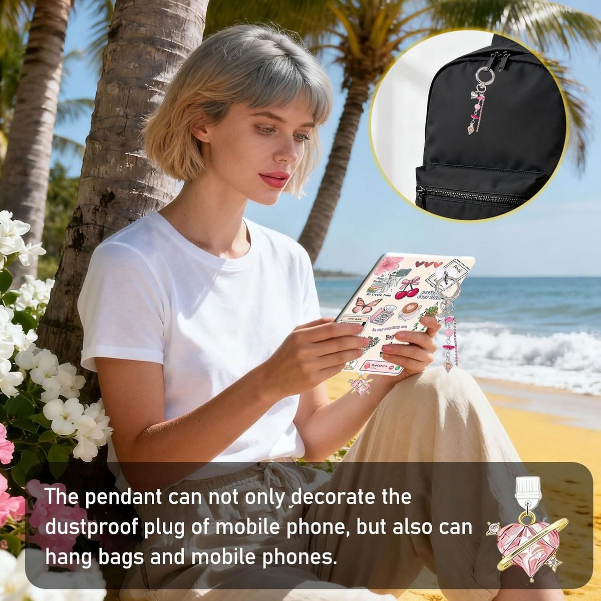 Kindle Paperwhite accessoires set - 6 decoratieve inserts - retro charme - personaliseer je e-reader - ShopVlot – foto 6