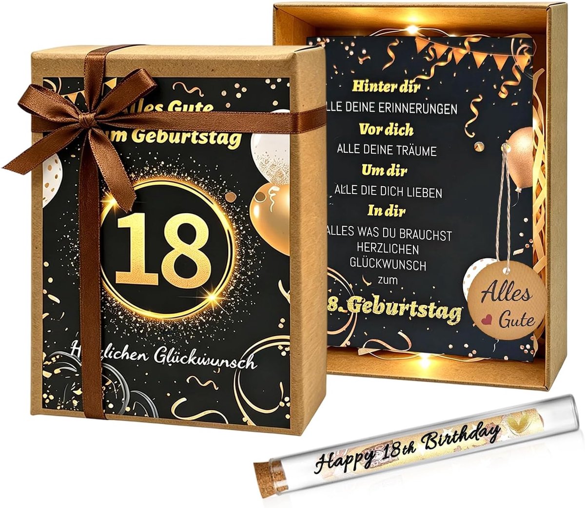 Geldgeschenk bruiloft hout - met bruiloftskaart - met droogbloemen - origineel cadeau - ShopVlot