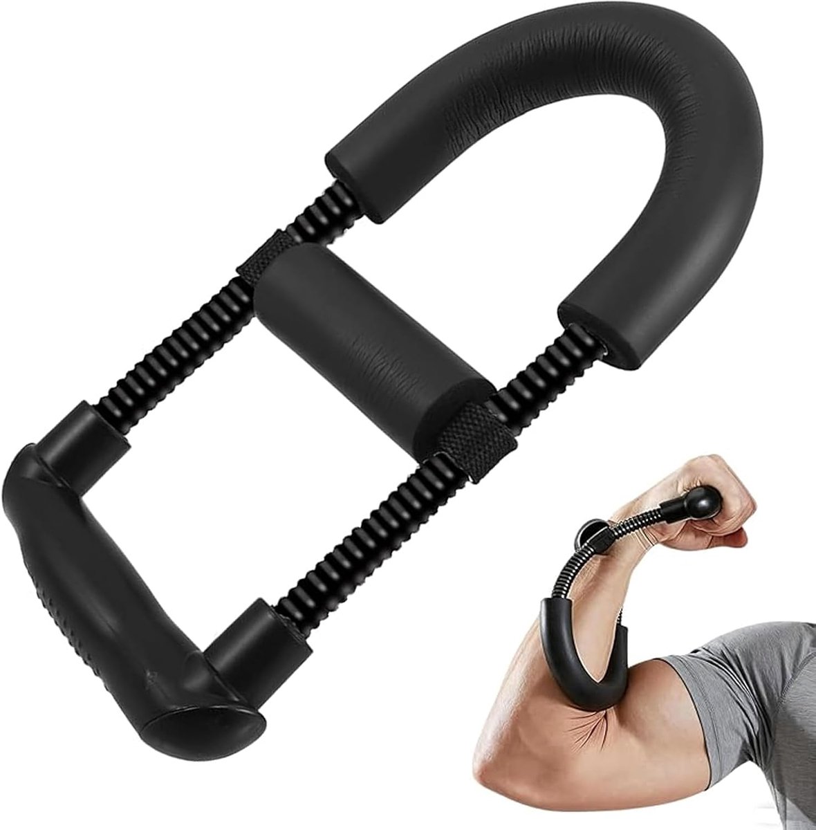 Twister Arm Trainer - verstelbaar - zwart - versterkt armen en borstspieren - ShopVlot