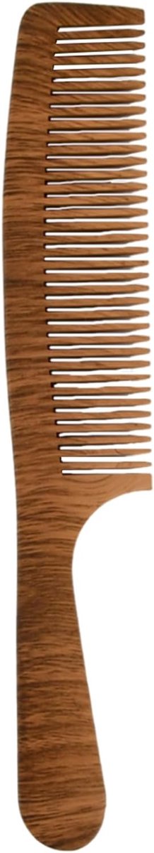 Haarkam - L - Hout - Antistatisch - Perfect voor golvend en krullend haar - ShopVlot