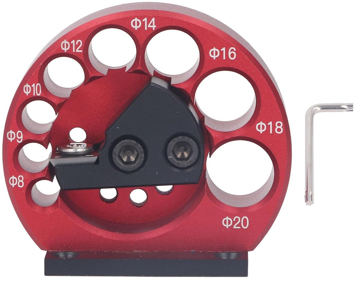 Rondhoutdowelmachine 8-20 mm - Aluminiumlegering - 8 gaten voor precisie - Ideaal voor houtbewerking - ShopVlot